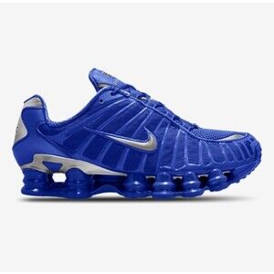 Men's Nike Shox TL AV3595-400 7.5 Hyper Royal Metallic Silver TPU Cage NWOB RARE